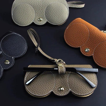 Bolsa de lentes de sol de coiro suave