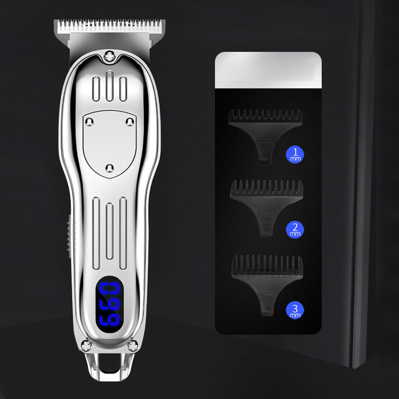 LCD Digital Display Retro Oil Head Electric Hair Clipper（50% OFF）