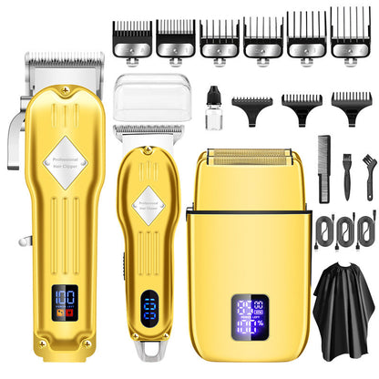 LCD Digital Display Retro Oil Head Electric Hair Clipper（50% OFF）