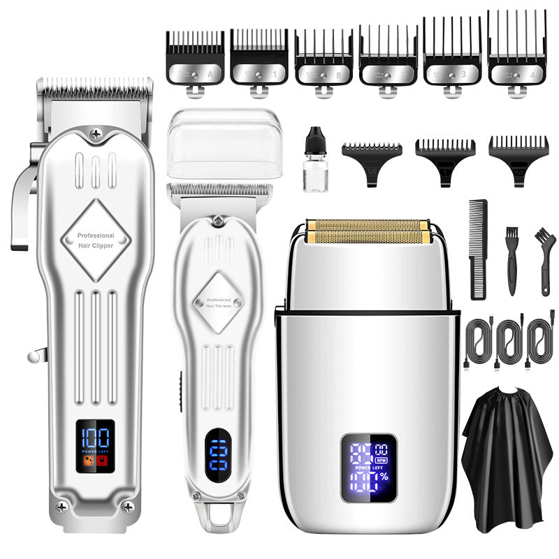 LCD Digital Display Retro Oil Head Electric Hair Clipper（50% OFF）