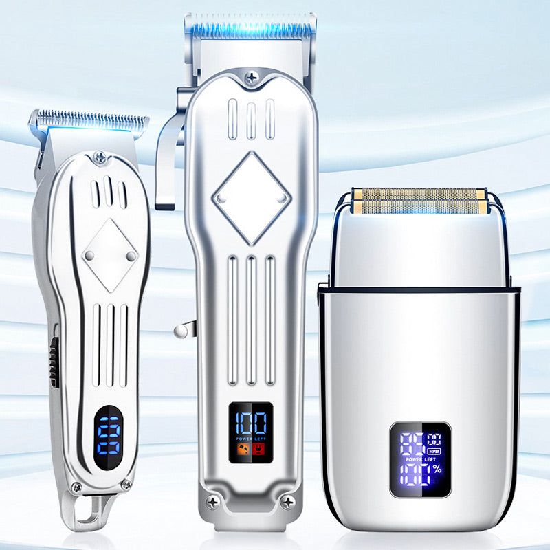 LCD Digital Display Retro Oil Head Electric Hair Clipper（50% OFF）