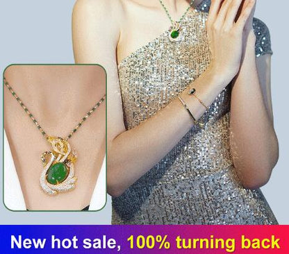 🎉Hot Sale🎉Cat's Eye Stone Solid Diamond Necklace（50% OFF）