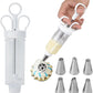🎉 2026 Sale — Over 21,000 Sold! 🧁✨ Stop wrestling with messy piping bags — this stainless steel decorating gun fills, frosts, and finishes in seconds. 18 tips, one tool, endless creativity. 🍰