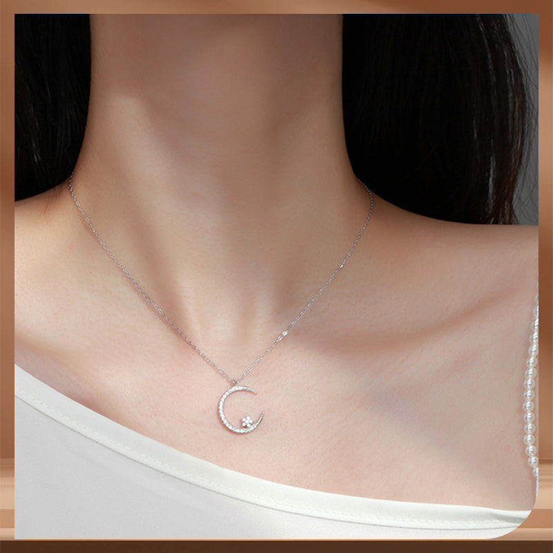 🔥Gift For Women💕Bright Night: Moon Star Necklace（50% OFF）