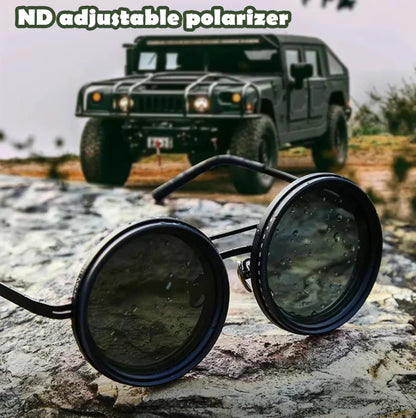 🔥Adjustable Tint Polarized Round Sunglasses (50% OFF)
