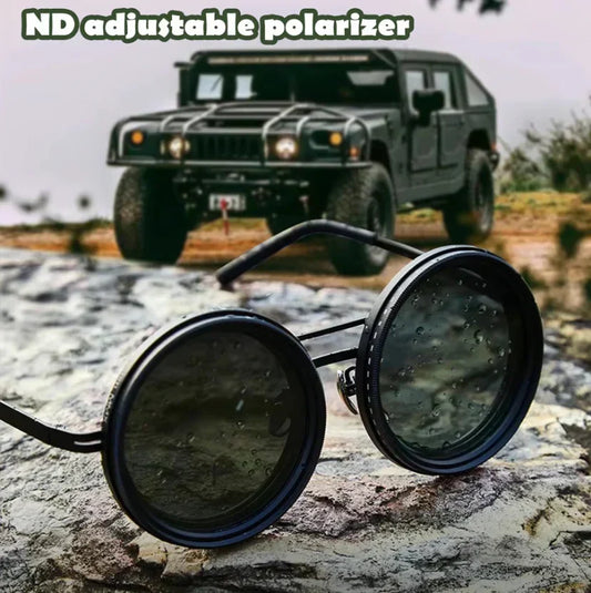🔥Adjustable Tint Polarized Round Sunglasses (50% OFF)