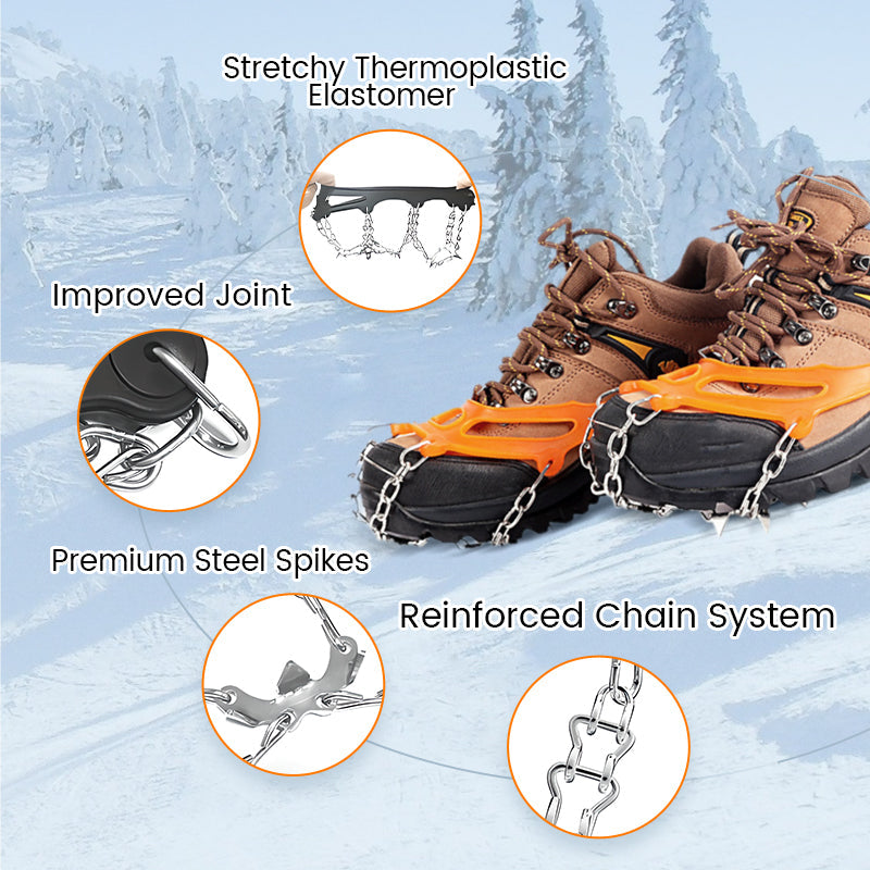 ❄️Hot Sale 50% OFF🔥Anti-Slip Crampons for Outdoor Shoes & Boots❄️