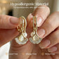 Apricot Leaf Pearl Earrings