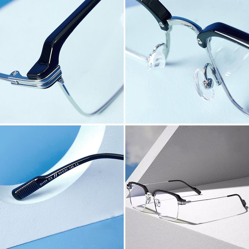 Fashion Anti-blue Light Gradient Square Myopic Glasses