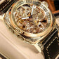 ⌚ LIMITED-TIME 50% OFF! ✨ Business Fashion Round Dial Mechanical Watch with Leather Strap & Luminous Hands – Precise, Durable, Elegant 🎁