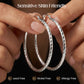 Diamond-Cut Hoop Earrings for Women