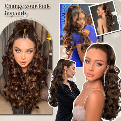💜New Arrival💜Clip-on Wavy Ponytail Extension