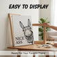 🏡✨Funny Bathroom Wall Art - "Nice Ass" Donkey Print