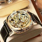 ⌚ LIMITED-TIME 50% OFF! ✨ Business Fashion Round Dial Mechanical Watch with Leather Strap & Luminous Hands – Precise, Durable, Elegant 🎁