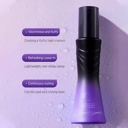 Laat een verfrissende volumineuze niet-plakkerige spray voor haarverzorging