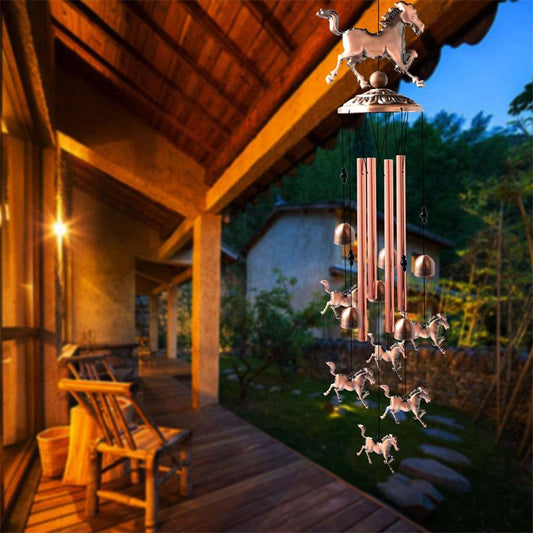 🐎Pure hand-made Copper Horse Wind Chimes🎐