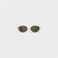 Vintage Oval Frame Sunglasses With Case（50% OFF）