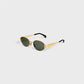 Vintage Oval Frame Sunglasses With Case（50% OFF）