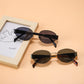 Vintage Oval Frame Sunglasses With Case（50% OFF）