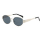 Vintage Oval Frame Sunglasses With Case（50% OFF）