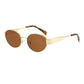 Vintage Oval Frame Sunglasses With Case（50% OFF）