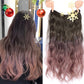 Gradientenfarbe Curly Perücke Stück