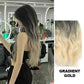 Gradientenfarbe Curly Perücke Stück