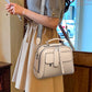 👜Bolso cadrado pequeno de varias capas de coiro suave e lixeiro de luxo