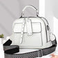 👜Bolso cadrado pequeno de varias capas de coiro suave e lixeiro de luxo