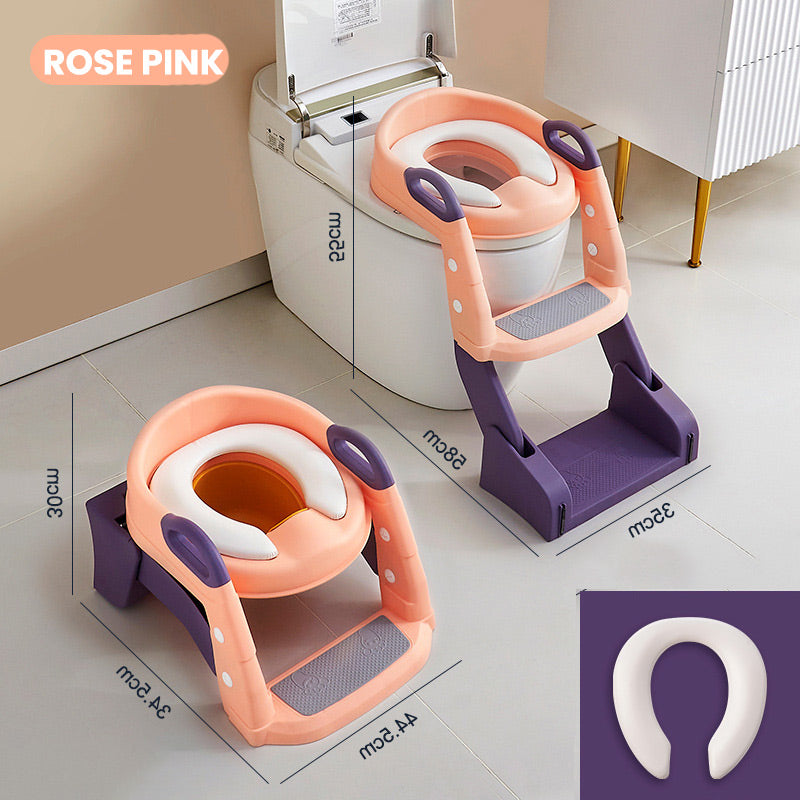 Toddler Potty Toilet Seat with Anti-Slip Ladder