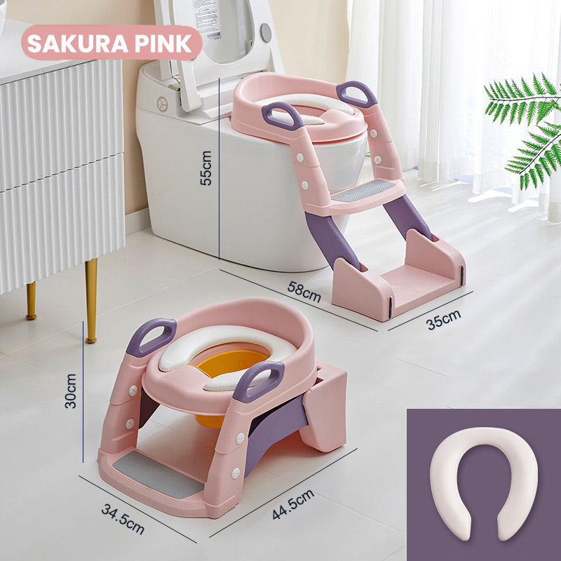 Toddler Potty Toilet Seat with Anti-Slip Ladder