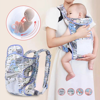 Hupging frontal multi-funcional abrazando un portador de bebés de dobre ombreiro