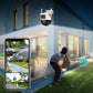 Caméra de surveillance binoculaire sans fil à 360 °