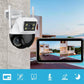 Caméra de surveillance binoculaire sans fil à 360 °