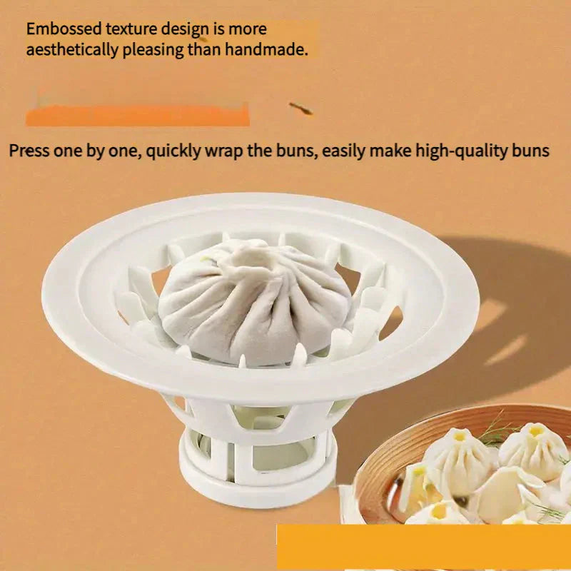 ABS Food Contact Safe Dumpling Maker Mold, Non-Stick Easy Demold Kitchen Gadget for Seamless Baozi Dumplings