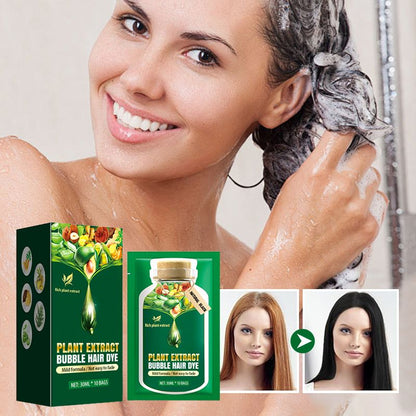 Plant extract haarverzorging bubbel kleurstof crème