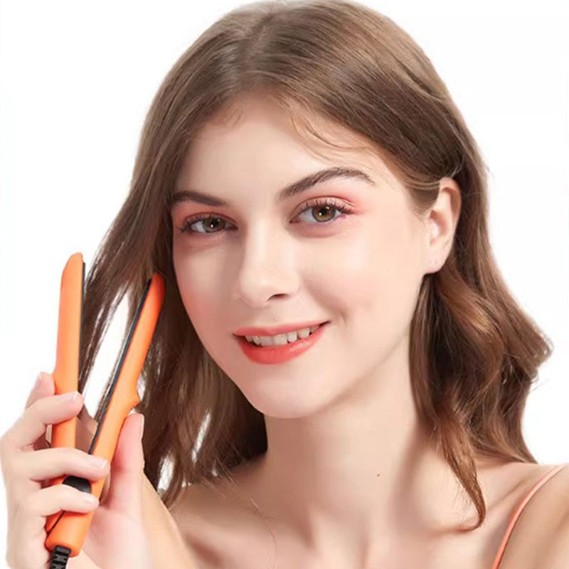 💝2-in-1 Mini Curling Wand & Flat Iron Hair Straightener