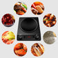 3500W concave induction hob with 10 temperature levels