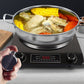 3500W concave induction hob with 10 temperature levels