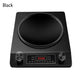 3500W concave induction hob with 10 temperature levels