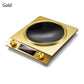 3500W concave induction hob with 10 temperature levels