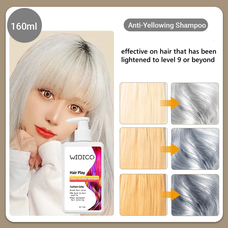 3-in-1 Instant Hair Dye Shampoo for Long-Lasting Color