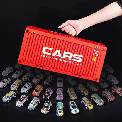 48 Mini Pull-Back Cars with Built-In Garage Set（50% OFF）