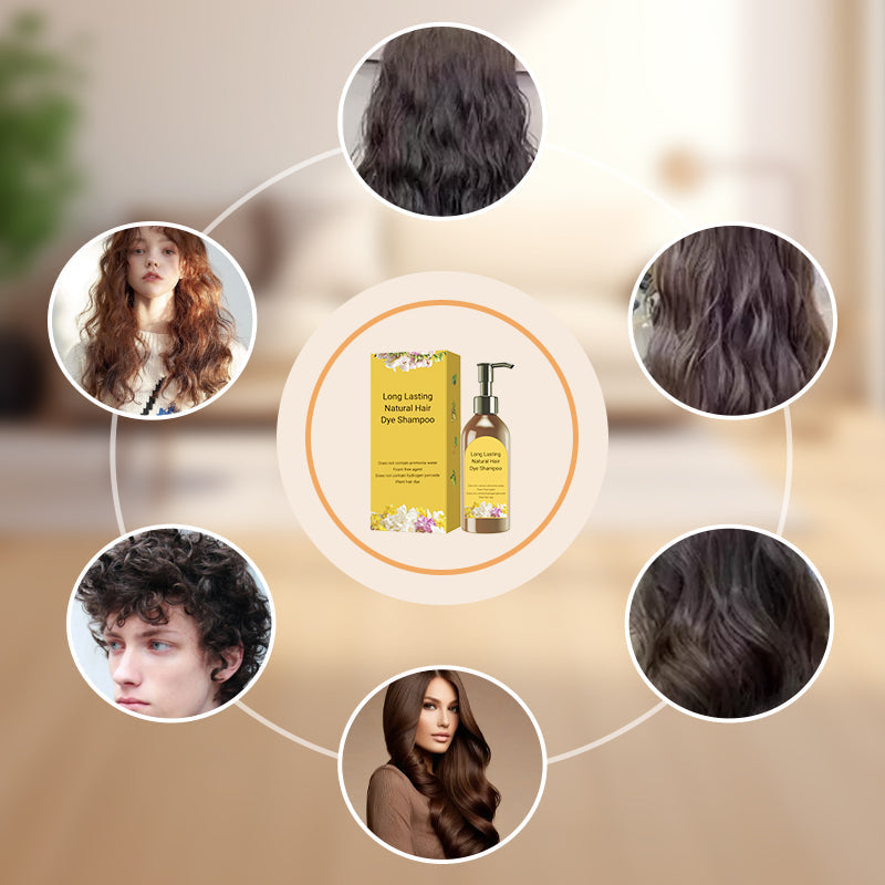 Long Lasting Natural Hair Dye Shampoo（50% OFF）