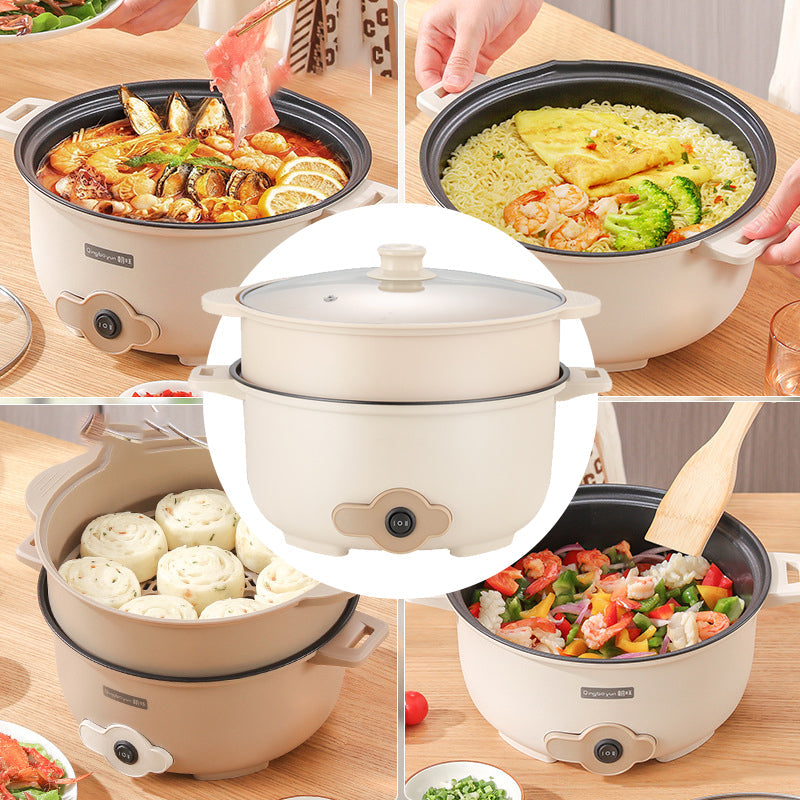 Multifunctional Electric Hot Pot with Steamer