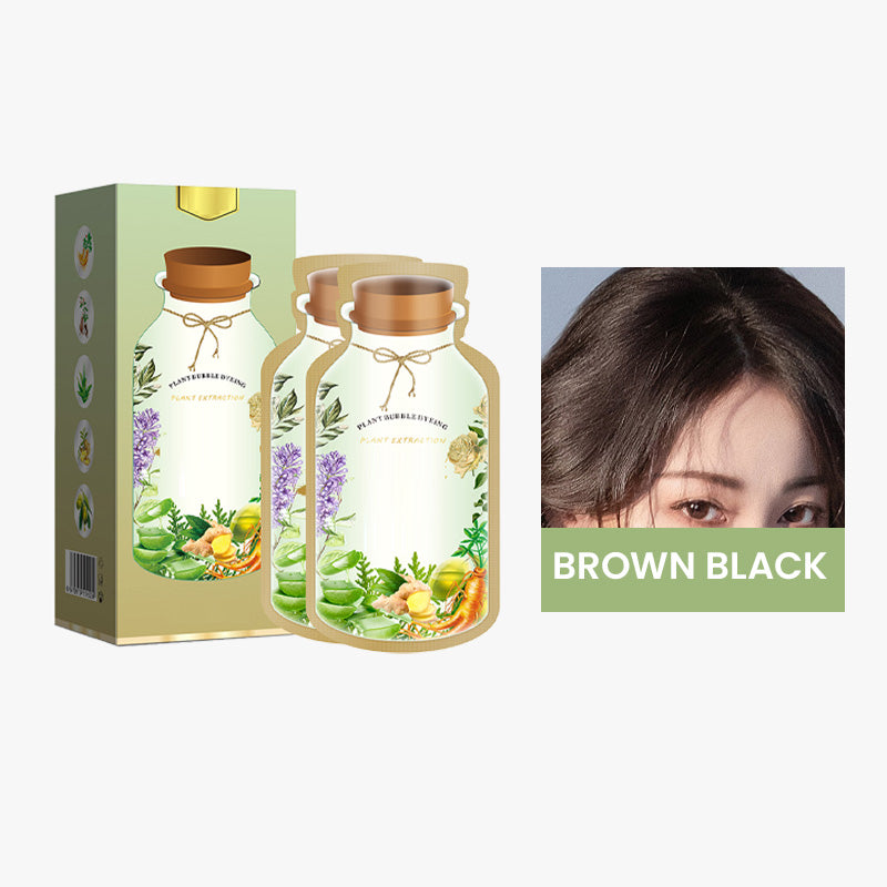 10PCS Plant Hair Dye Shampoo