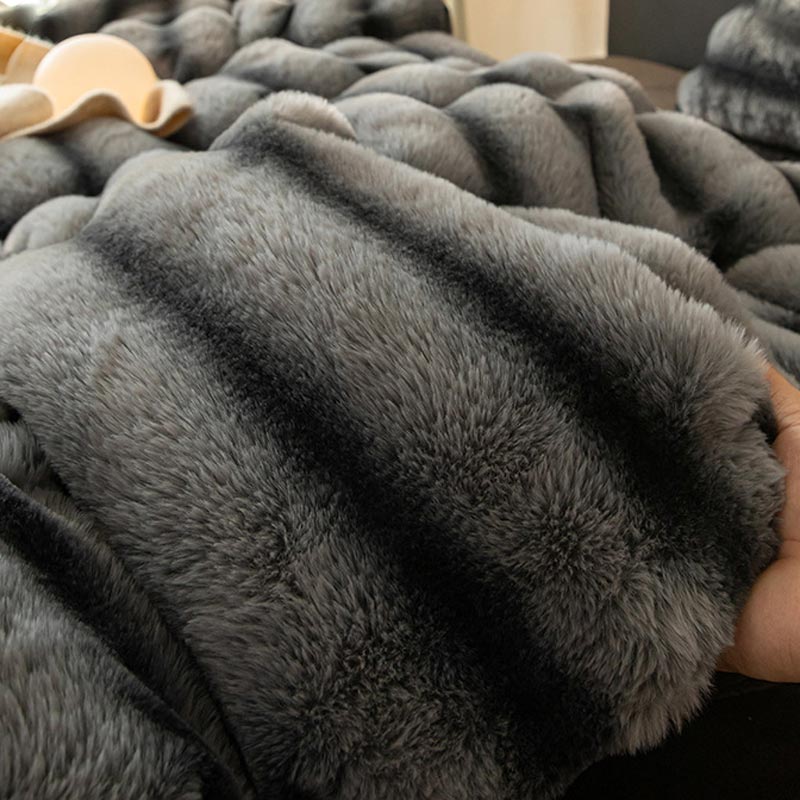 Thick Fluffy Thermal Throw Blanket Small Quilt Cover