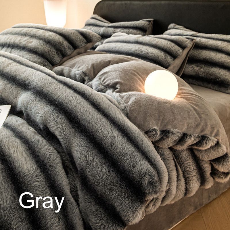 Thick Fluffy Thermal Throw Blanket Small Quilt Cover