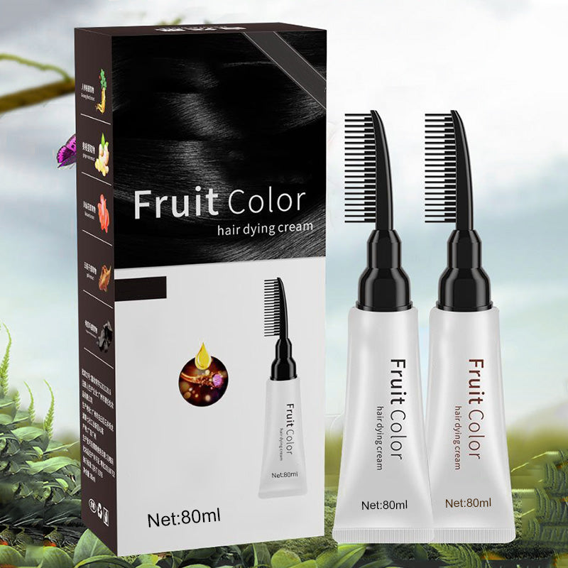 💥Black Friday Sale🎊Plant Extract Hair Dye Cream With Comb