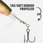 Bionische visserij Lure Set met 3 haken en 360 ° Propeller Blade
